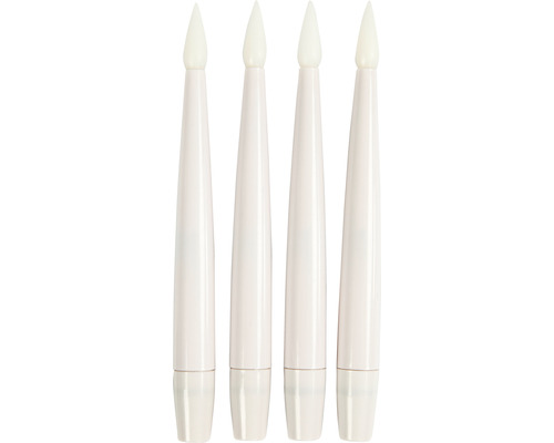 Vier LED-Kerzen für den Innenbereich