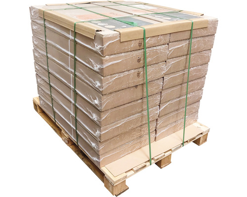 Palette mit verpackten Waren für den Transport