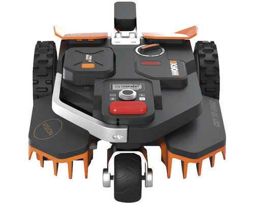 Worx Mähroboter Ansicht von vorn