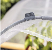 Hochbeet Tunnelbogen Komplettset Windhager bestehend aus 12 Rundbögen (je 60 cm), 8 Befestigungswinkel, 1 Insektenschutznetz 2 x 4 m, 1 Gartenvlies 2 x 4 m, 16 Befestigungsclips, 8 Verbinder