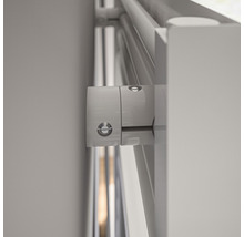 Elektrischer Handtuchwärmer SCHULTE Turin Heizstab links 60,5 x 170,3 cm 600 W mit Heizstab 3 regulierbar weiß