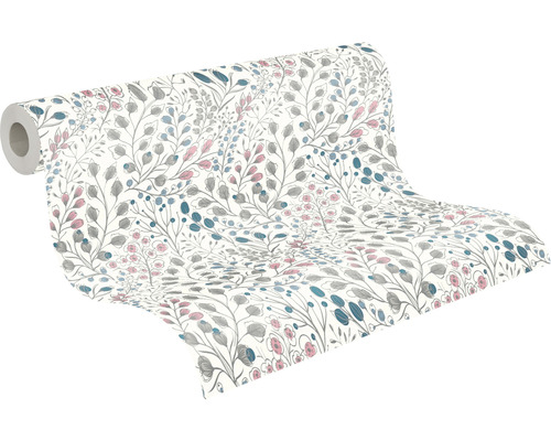 Tapetenrolle mit floralem Muster