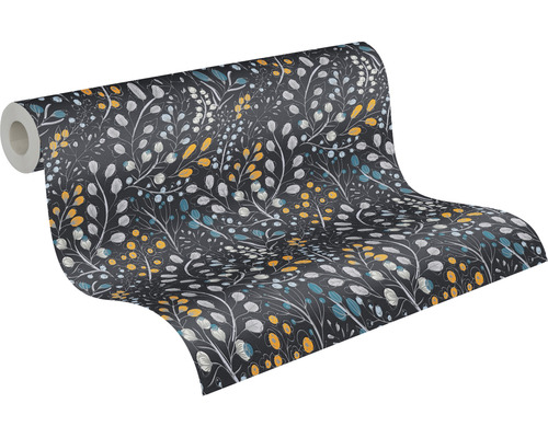 Tapetenrolle mit Blätter-Motiv