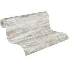 Vliestapete 39041-5 Attractive 2 Wellenmuster creme glänzend-thumb-1
