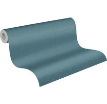 Vliestapete 38745-9 Nara Uni Leinenoptik petrol-thumb-1