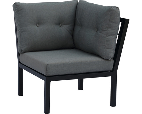 Ecklounge-Sessel mit Polster und Metallrahmen