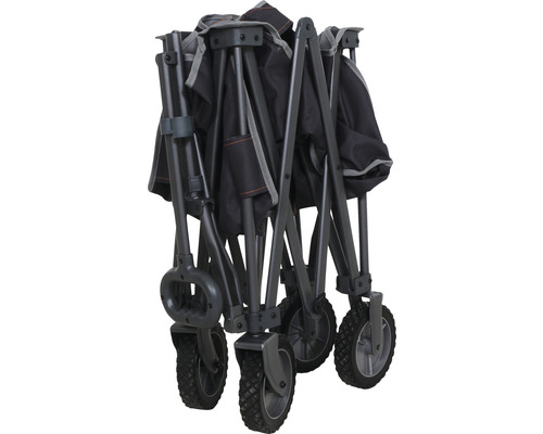 Zusammengeklappter Bollerwagen mit Rädern