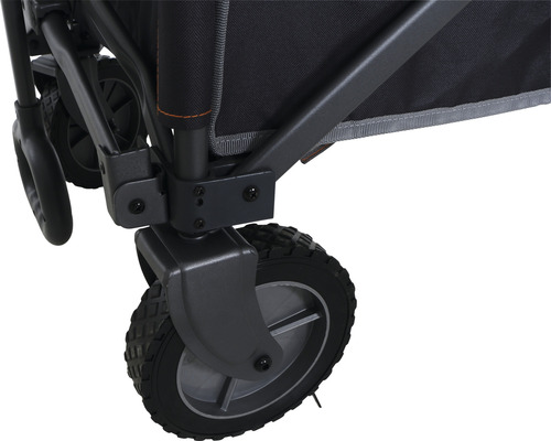 Detailansicht eines Bollerwagenrads