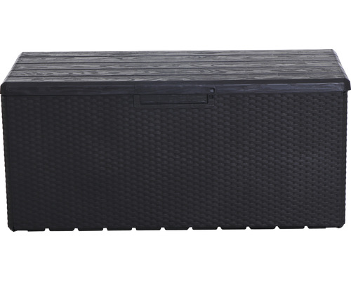 Gartentruhe aus Kunststoff mit Flechtmuster