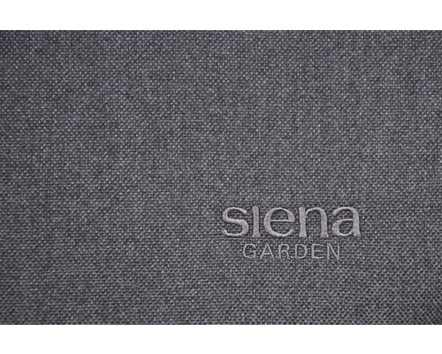 Siena Garden Logo auf grauem Stoff