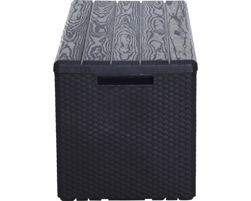 Aufbewahrungsbox mit Holzoptik-Deckel