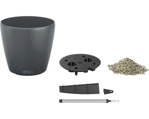 Pflanzgefäß mit Zubehör für die Bewässerung