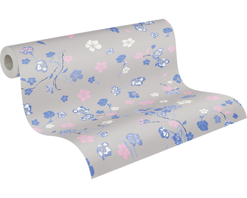 Tapetenrolle mit Blumenmuster