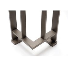 Pertura Geländer-Komplettset Triton taupe U-Form Aluminium für Bodenmontage 6 m