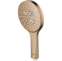 Handbrause aus Metall mit Grohe Logo