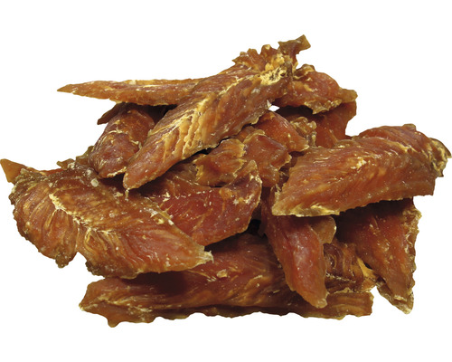 Stapel aus Fleischsnacks für Haustiere