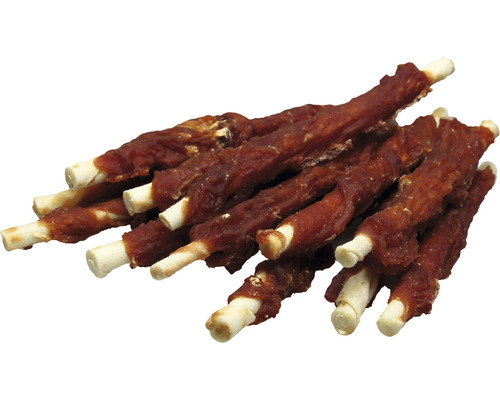 Hundesnacks mit Geflügel und Rohhaut