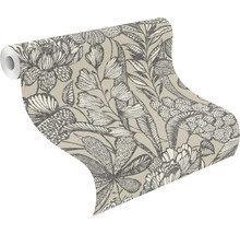 Tapetenrolle mit Blumendekor für die Wandgestaltung