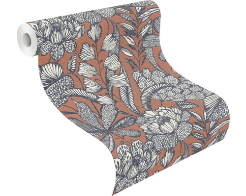 Tapetenrolle mit Pflanzenmuster