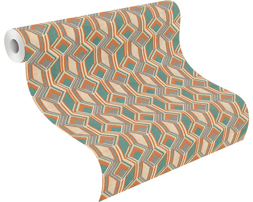 Tapetenrolle mit geometrischem Muster