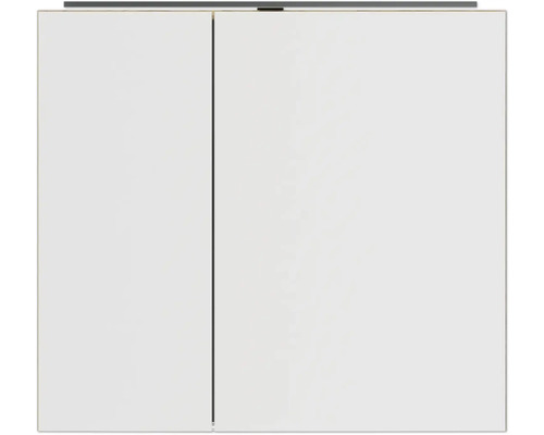 Weißer Spiegelschrank mit zwei Türen