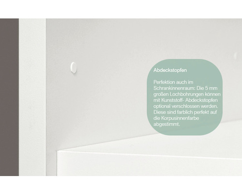 Abdeckstopfen für Schrankinnenseite