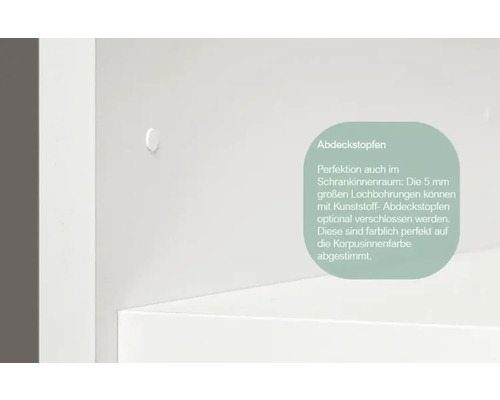Abdeckstopfen für Schrankinnenraum