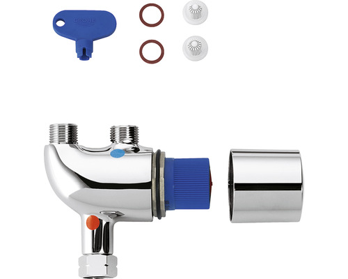 Grohe Thermostat Oberteil Ersatzteil Set mit Schlüssel, Dichtungen und Filtern