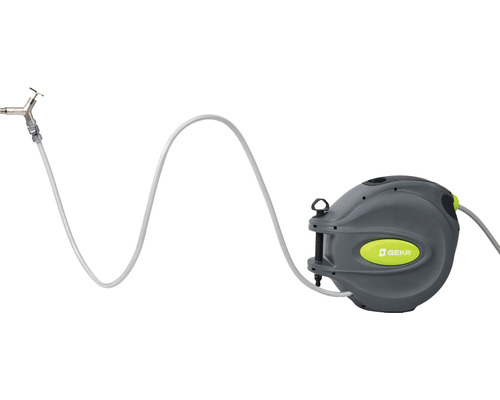 GEKA Schlauchbox mit Gartenschlauch und Wasserhahnanschluss