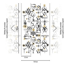 Tapete mit geometrischen Formen und Mustern
