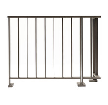 Pertura Geländer-Komplettset Triton taupe U-Form Aluminium für Bodenmontage 4 m-thumb-2