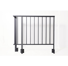 Pertura Geländer-Komplettset Triton anthrazit U-Form Aluminium für Seitenmontage 9 m