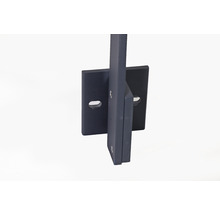 Pertura Geländer-Komplettset Triton anthrazit U-Form Aluminium für Seitenmontage 6 m