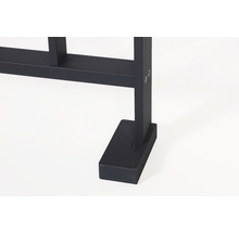 Pertura Geländer-Komplettset Triton anthrazit L-Form Aluminium für Bodenmontage 3,5 m