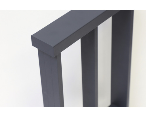 Detailansicht eines Metallzaunelements