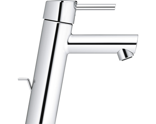 Waschtischarmatur aus Metall mit Hebel