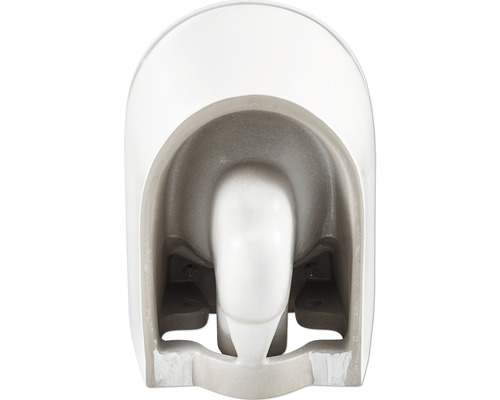 Tiefspültoilette aus Keramik, Innenansicht