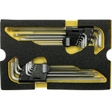 Werkstattwagen Industrial 712 x 943 x 466 mm 7 Schubladen - inkl. 9 Werkzeugmodule blau 140-tlg.