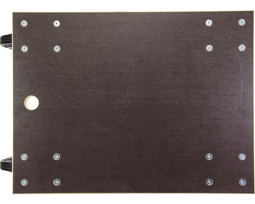 Rollbrett aus Holz mit Rollen und Griffloch