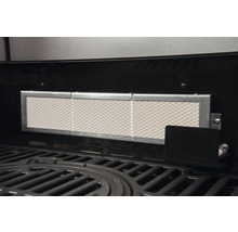 Gasgrill Nexgrill 4 Brenner+Rückbrenner+Seitenbrenner schwarz inkl. Ablage,Deckelthermometer,Fettauffangschale,Grillrost,Hitzebeständiger Griff,Rückwandbrenner,Seitenablage,Seitentisch,Warmhalterost Grillrost Gusseisen emailliert