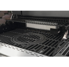 Gasgrill Nexgrill 4 Brenner+Rückbrenner+Seitenbrenner schwarz inkl. Ablage,Deckelthermometer,Fettauffangschale,Grillrost,Hitzebeständiger Griff,Rückwandbrenner,Seitenablage,Seitentisch,Warmhalterost Grillrost Gusseisen emailliert
