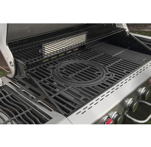 Grill mit Grillrost und Warmhalterost