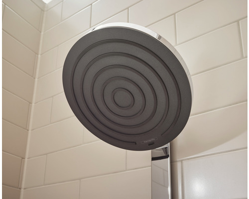 Runde Duschbrause mit konzentrischem Design