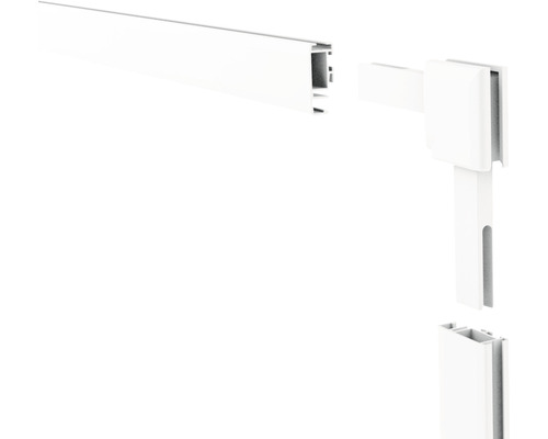 Kunststoffprofil mit Eckverbinder