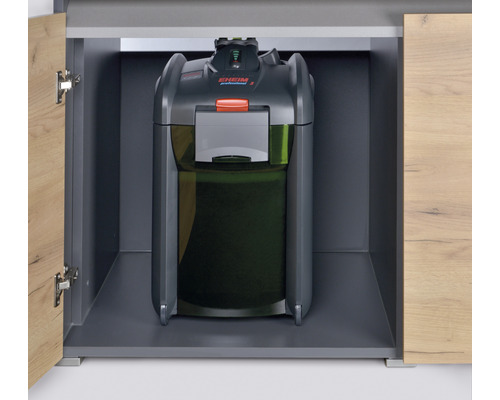 Aquarium Außenfilter im Unterschrank