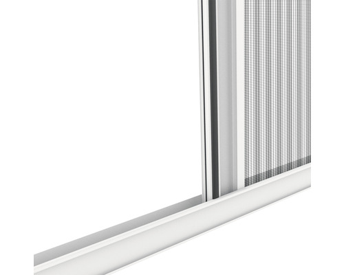 Detailansicht eines Insektenschutz-Schiebefensters