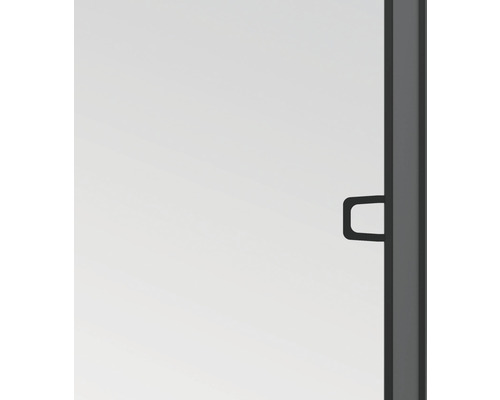 Detailansicht einer Duschkabine mit Griff