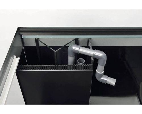 Aquarium Innenleben mit PVC-Rohr