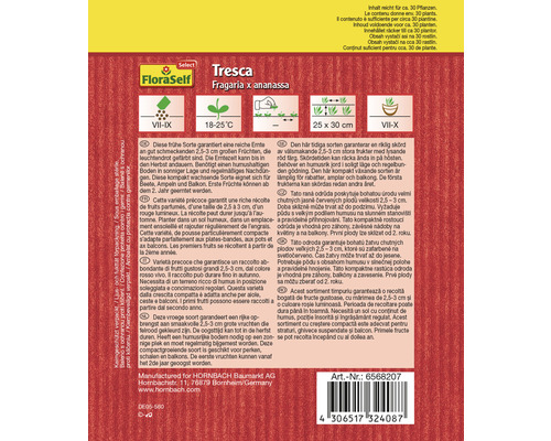 FloraSelf Select Tresca Erdbeersamen Verpackung