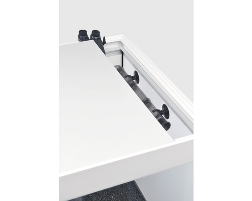 Schiebetürbeschlag mit Türblatt